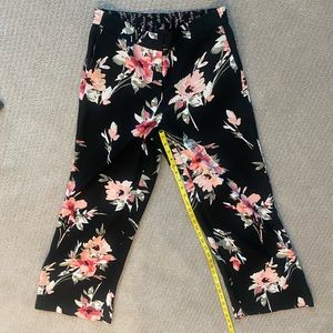WHBM the Wide Leg floral pant